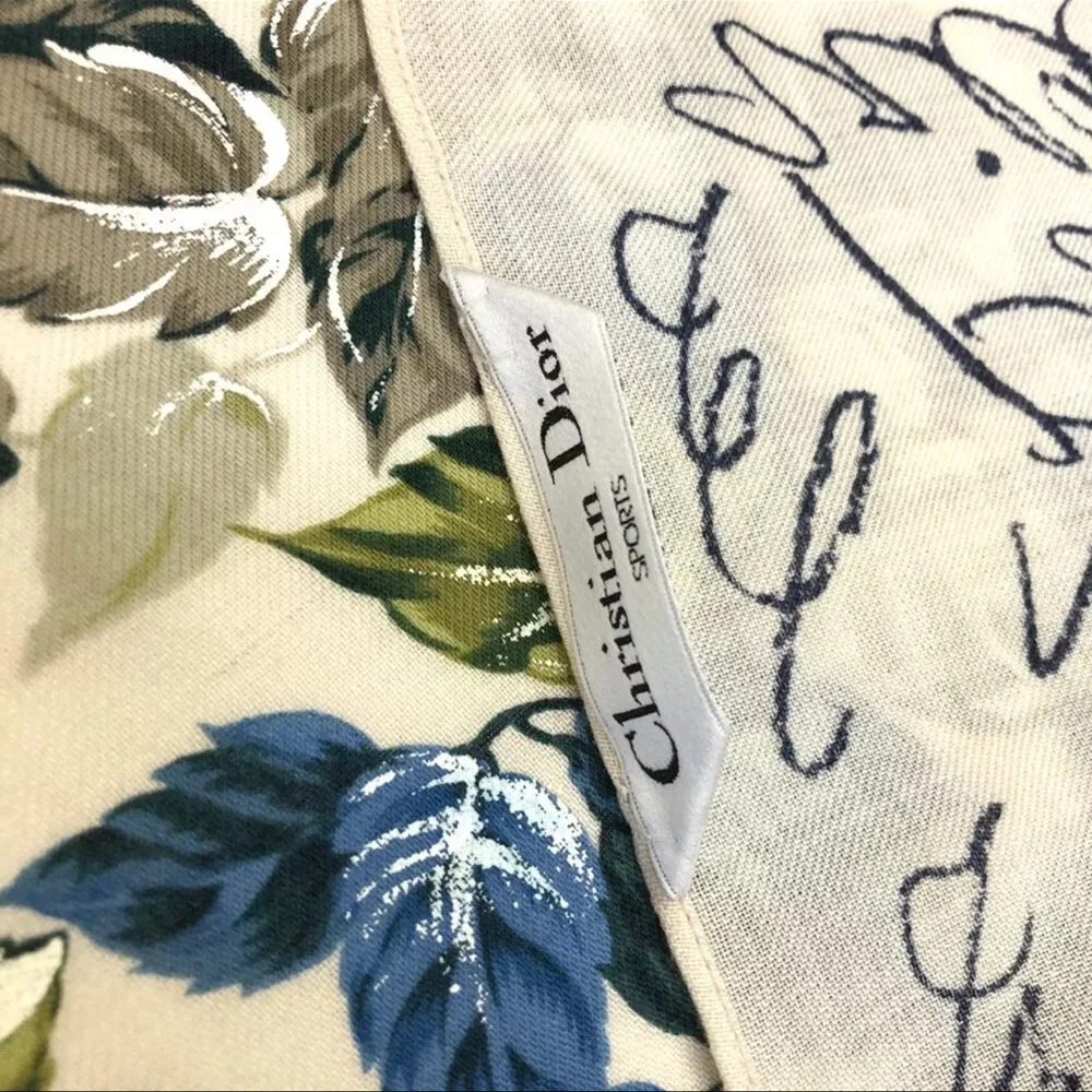 AUTH Christian Dior Grapes Motif Scarf